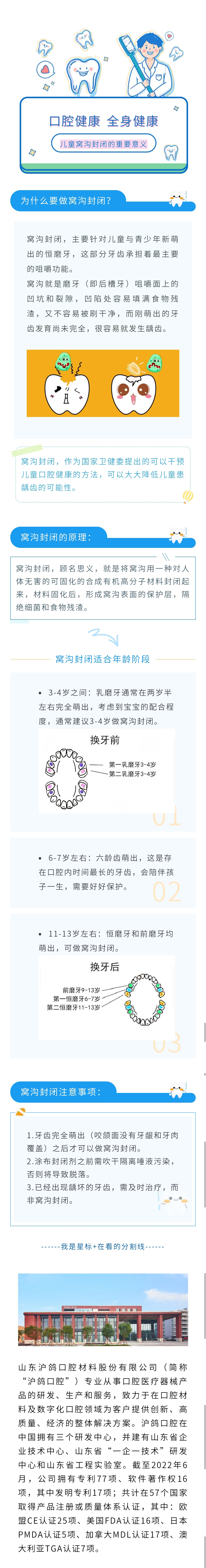 科普|兒童做窩溝封閉的意義、操作方法及注意事項